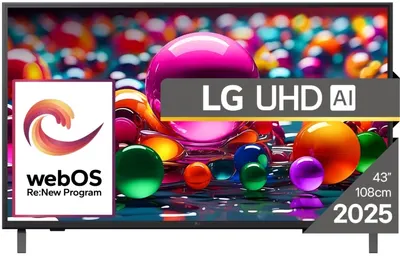 Televizor smart LG - 43UA75003LA, 43'', 4K UltraHD, HDR10 Pro, ThinQ AI, LED, negru