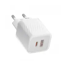 Incarcator Retea Blueo, 35W, 3A, 1 x USB-A - 1 x USB-C, Alb