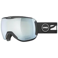 Ochelari de schi UVEX Downhill 2100 CV negru mat/alb oglindă/verde colorvision
