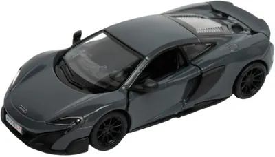 Mașinuță metalică Kinsmart - McLaren 675LT, 1:36, grafit