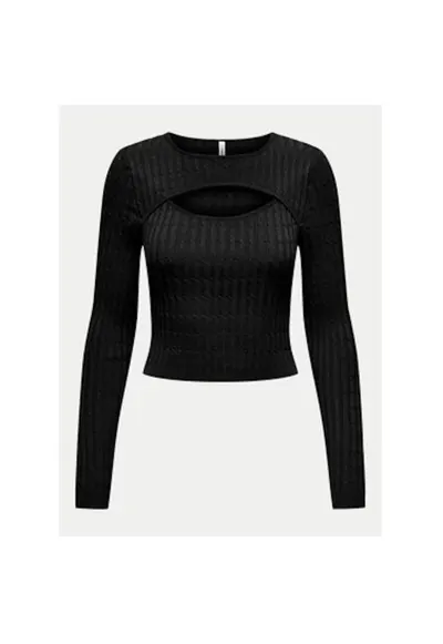Pulover dama - 304784866 - Viscoza/Poliamida - Negru - Negru
