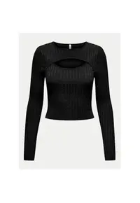 Pulover dama - 304784866 - Viscoza/Poliamida - Negru - Negru