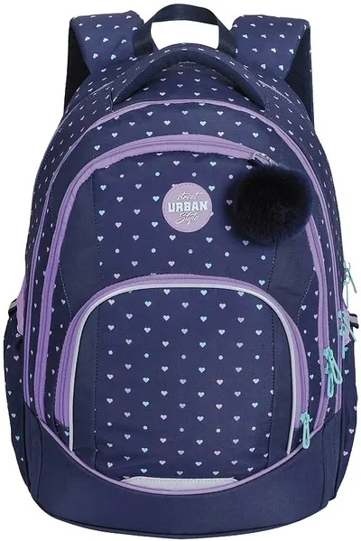Rucsac școlar anatomic S. Cool Urban - Hearts