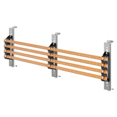 Pair of Busbar-Holder - For Flat Busbars 20x5-30x5 - 250-400a - Per Strutture 250-400 - External Compartement - For Qdx 630h
