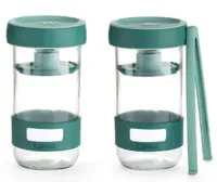 Set pentru marinare Lekue - 700 ml, 2 bucăți, verde