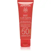 Apivita Bee Sun Safe Anti-Spot and Anti-Age Tinted Face Cream SPF50 crema de fata cu efect de protectie SPF 50 culoare Tinted 50 ml