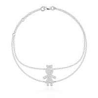 Bratara din aur alb cu diamante de 0.17ct