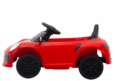 Masinuta electrica pentru copii 90W cu telecomanda lumini si sunete, 2 motoare, frana automata si panou audio Red