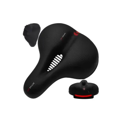 Scaun bicicleta, orificii ventilatie, universal, 2 arcuri suplimentare, banda reflectorizanta, 24x10,5x20 cm