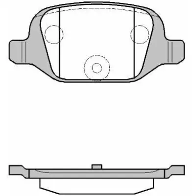 Set placute frana, frana disc REMSA 0727.00