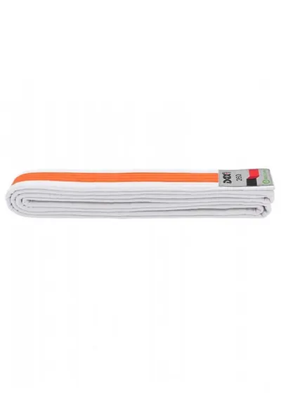 Centura Arte Martiale Dax Sports Alb/Portocaliu/Alb