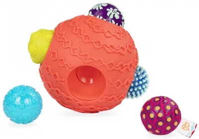 Set de mingi senzoriale Battat - Multicolor, 6 buc