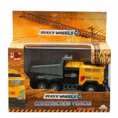 Vehicul de constructie cu basculanta, Maxx Wheels, Galben