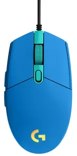 Mouse gaming Logitech - G203 Lightsync, optic, albastru