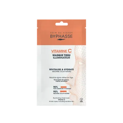 Masca servetel iluminatoare cu vitamina C, 18ml, Byphasse