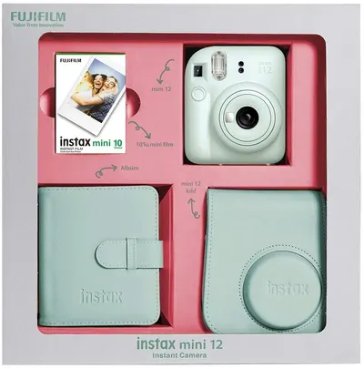 Set Fujifilm - instax mini 12 Bundle Box, Mint Green