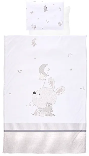 Set de dormit 4 piese Lorelli – Little Rabbits, gri