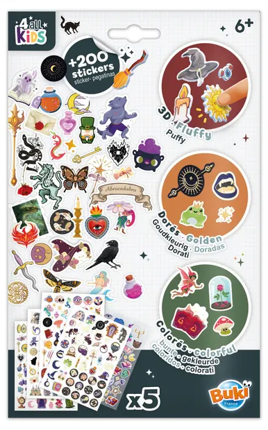 Set de stickere Buki France - Fantazie, peste 200 de bucăți