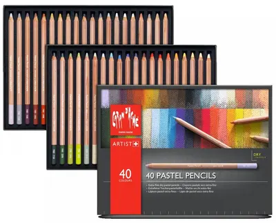 Creioane pastel colorate Caran d'Ache – 40 de culori