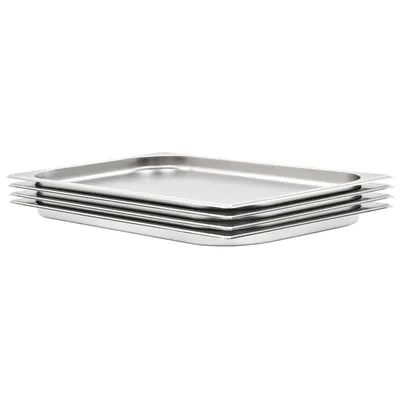 vidaXL Recipiente Gastronorm 4 buc. GN 1/1 20 mm oțel inoxidabil