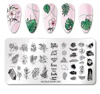 Matrita metalica stampila unghii Nicole Diary 254