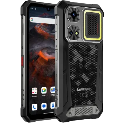 Telefon Lagenio Rhino 1 Pro, 4G, eSIM + SIM, 6.9 120Hz, Octa-Core T7250, 8GB RAM, 256GB, NFC, Dual Speakers 130dB, Lanterna 400lm, 12000mAh, Android 16