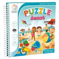 Smart Games - Puzzle Beach, joc de logica cu 48 de provocari, 6+ ani, editie internationala