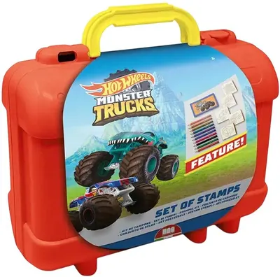 Set de colorat în valiză Multiprint Hot Wheels