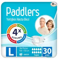 Scutece Incontinenta Adulti Paddlers cu Banda Adeziva, Marimea L, 30 Bucati