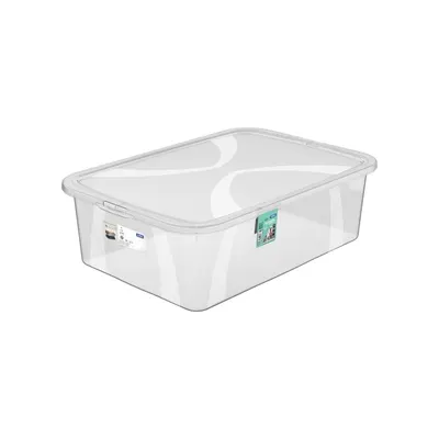 Cutie de depozitare din plastic cu capac 29 l Lona - Rotho