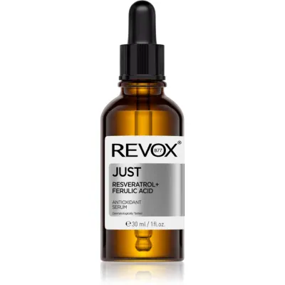 Revox B77 JUST Resveratrol + Ferulic Acid ser antioxidant pentru față și gât 30 ml