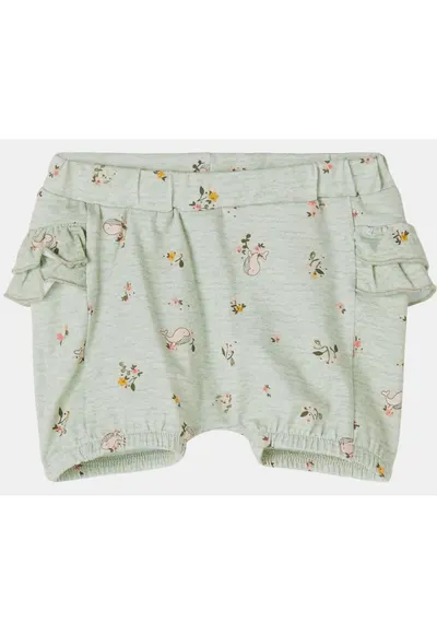 Pantaloni scurti din amestec de bumbac organic cu model