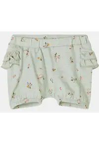 Pantaloni scurti din amestec de bumbac organic cu model -