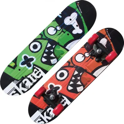 Skateboard complet 14121 Nextreme Tribe Monsters, placa 60x15 cm
