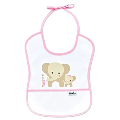 Baveta impermeabila pentru copii BabyJem Small Pink