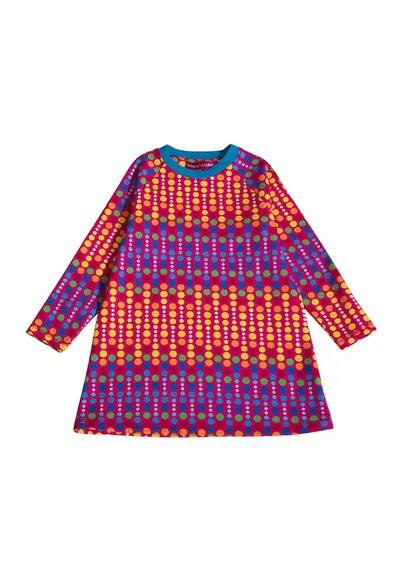 Rochie dreapta cu buline - Multicolor