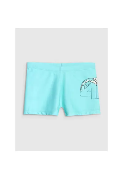 Costum de baie copii - poliester - Turcoaz
