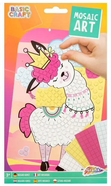 Set de mozaic cu mărgele Grafix - Llama, A5