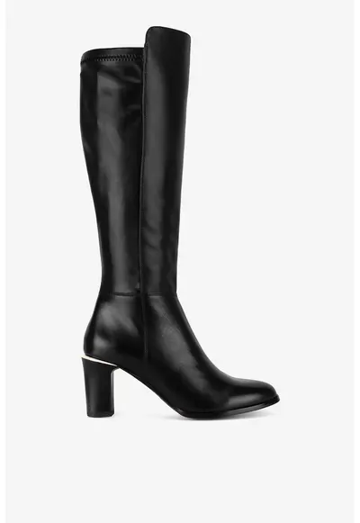 Cizme dama 5905588919384 - Piele naturala - Negru - Negru