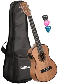 Ukulele tenor Cascha - HH 2048E Premium Mahogany, maro