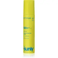Attitude Sunly Kids Mineral Sunscreen Spray SPF 50+ spray autobronzant cu minerale fara parfum SPF 50+ 75 ml