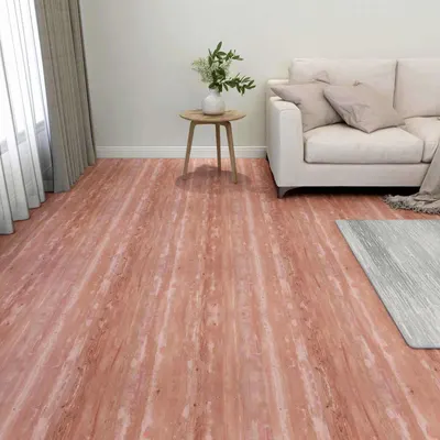 vidaXL Plăci de Pardoseală Roșu 5,11 m² 55 buc. PVC
