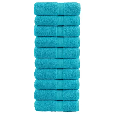 Gossi prosoape maini premium solund 10 buc turcoaz 30x30cm 600gsm