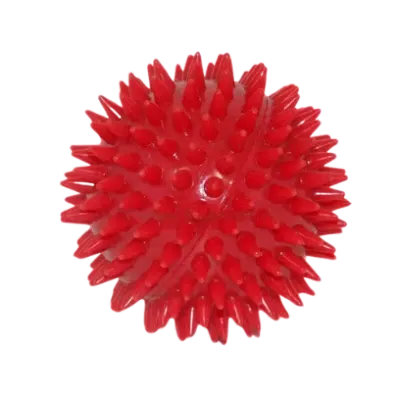 Jucarie minge cauciuc plina cu tepi 8.5 cm