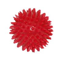 Jucarie minge cauciuc plina cu tepi 8.5 cm
