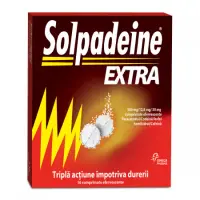 Solpadeine Extra 500 mg/12,8 mg/30 mg, Perrigo | 16 comprimate efervescente