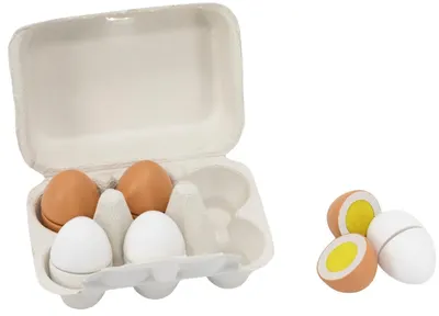 Set de joacă Viga Toys - Ouă de lemn, 6 buc