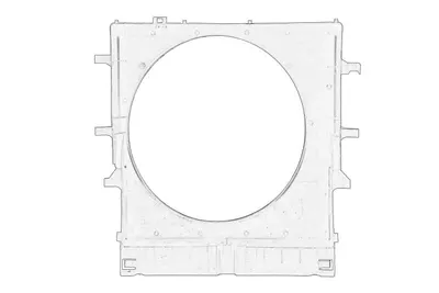 Carcasa ventilator radiator potrivit MERCEDES SPRINTER 3,5-T (B906), SPRINTER 3,5-T (B907, B910), SPRINTER 3-T (B906), SPRINTER 4,6-T (B906)