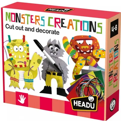 Set creativ Headu - Creații monstruoase