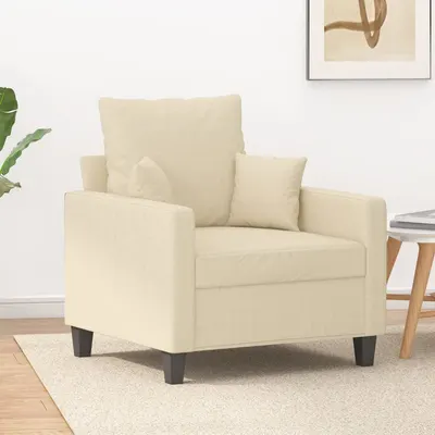 Gossi fotoliu canapea, crem, 60 cm, material textil